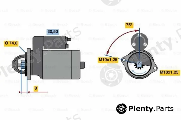 Bosch 0986018741 — Starter