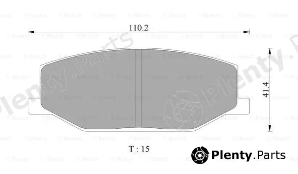 Bosch 0986505345 — Brake Pad Set, disc brake
