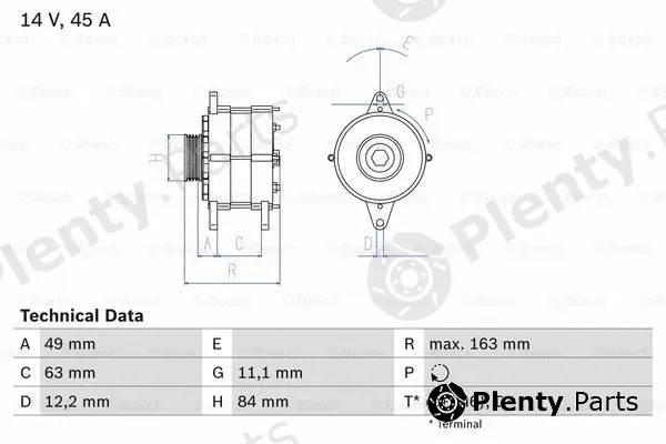 Bosch 0986033880 — Alternator