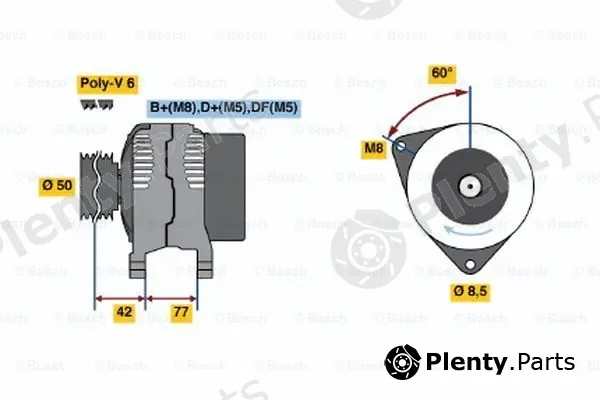 Bosch 0123320067 — Alternator