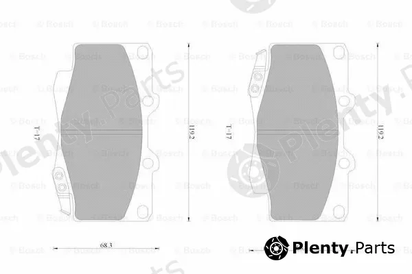 Bosch 0986AB1931 — Brake Pad Set, disc brake