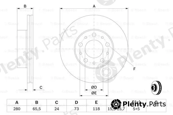 Bosch 0986479297 — Brake Disc
