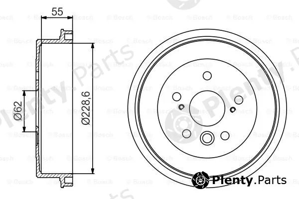 Bosch 0986477168 — Brake Drum