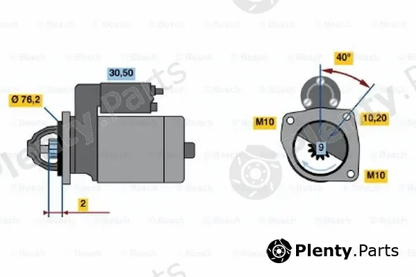 Bosch 0001115002 — Starter