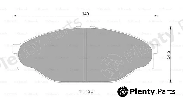 Bosch 0986AB2071 — Brake Pad Set, disc brake
