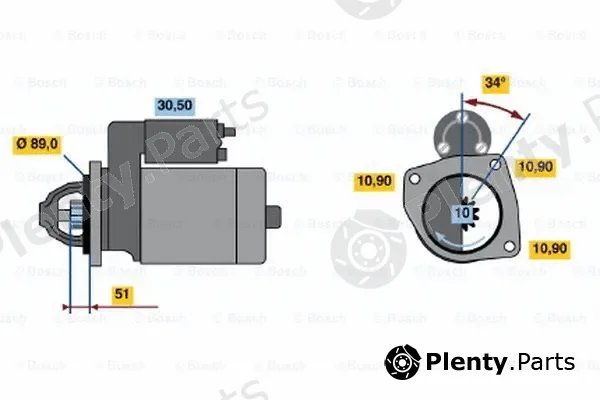 Bosch 0001368073 — Starter