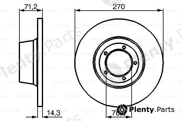 Bosch 0986478190 — Brake Disc