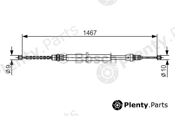 Bosch 1987477332 — Cable Pull, parking brake