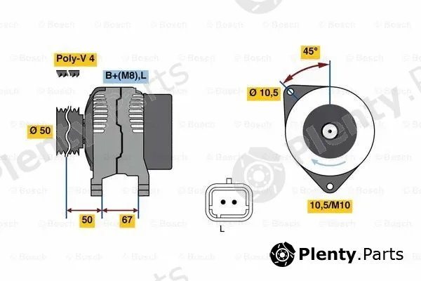 Bosch 0986080720 — Alternator