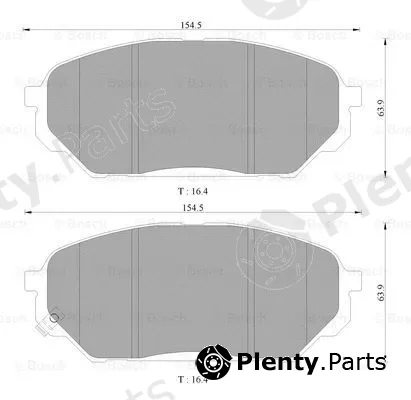 Bosch 0986AB3088 — Brake Pad Set, disc brake