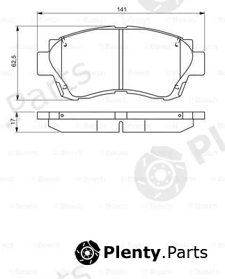 Bosch 0986495341 — Brake Pad Set, disc brake