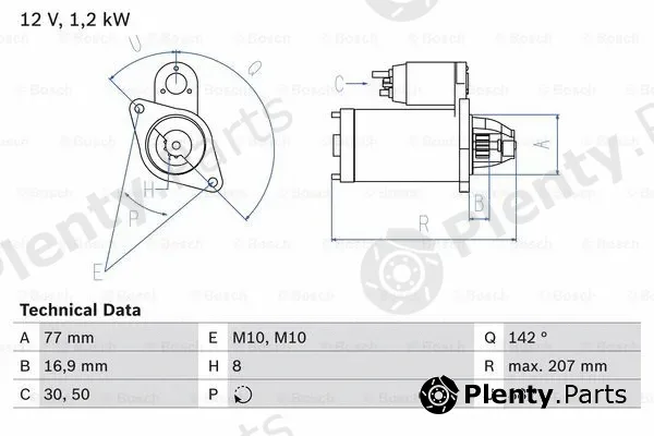 Bosch 0986022780 — Starter