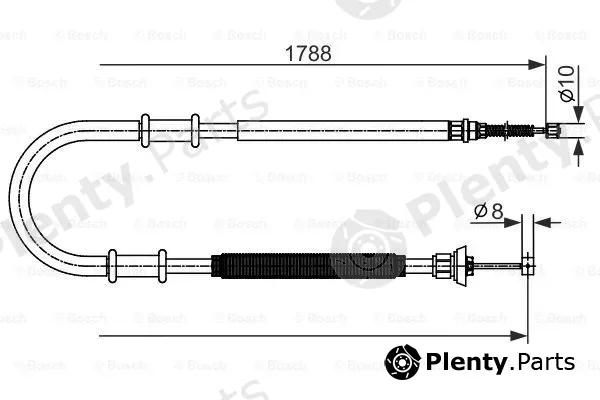 Bosch 1987482590 — Cable Pull, parking brake