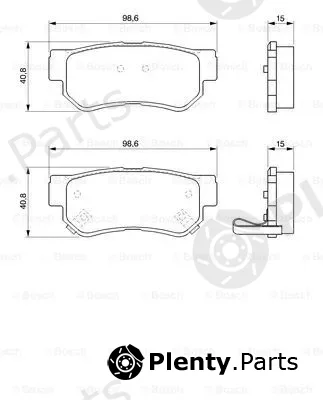 Bosch 0986424728 — Brake Pad Set, disc brake