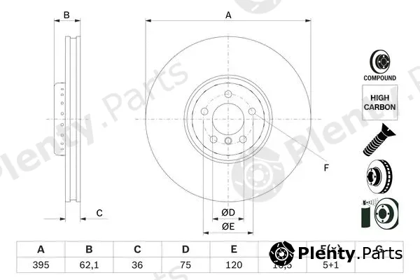 Bosch 0986479E83 — Brake Disc