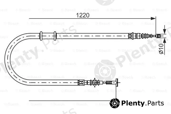 Bosch 1987482182 — Cable Pull, parking brake