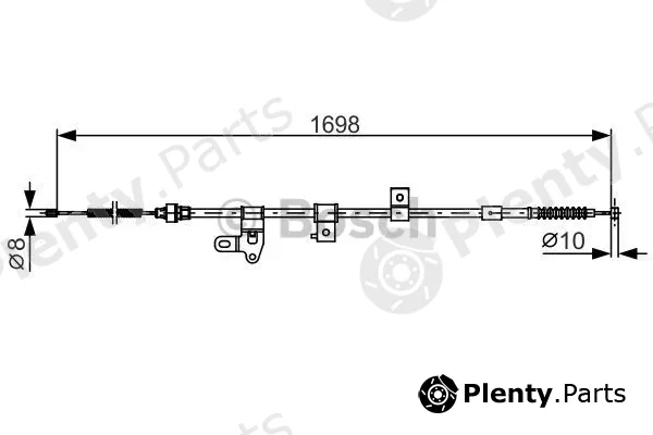 Bosch 1987482346 — Cable Pull, parking brake