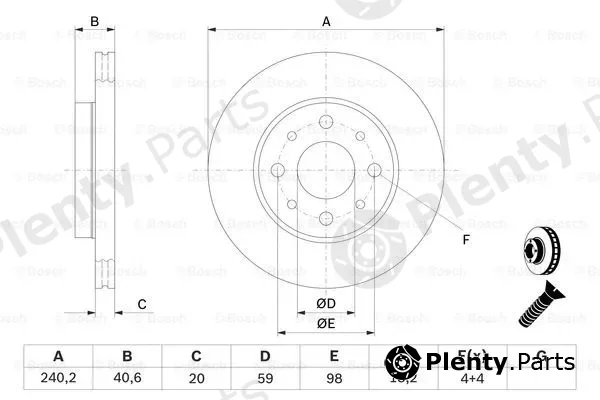 Bosch 0986479121 — Brake Disc