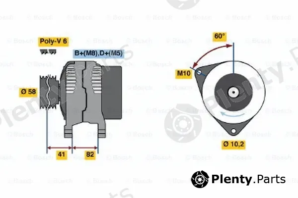 Bosch 0123510013 — Alternator