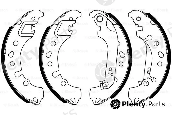 Bosch 0986487961 — Brake Shoe Set