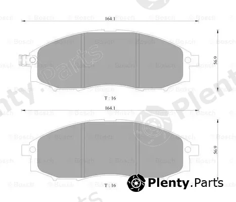 Bosch 0986AB9167 — Brake Pad Set, disc brake