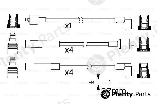 Bosch 0986357104 — Ignition Cable Kit
