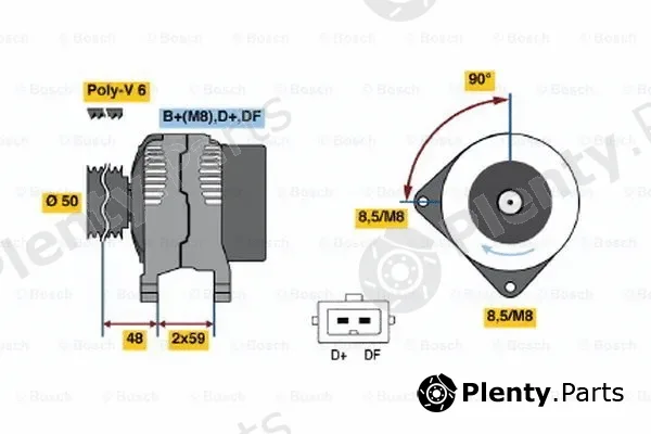 Bosch 0123515014 — Alternator