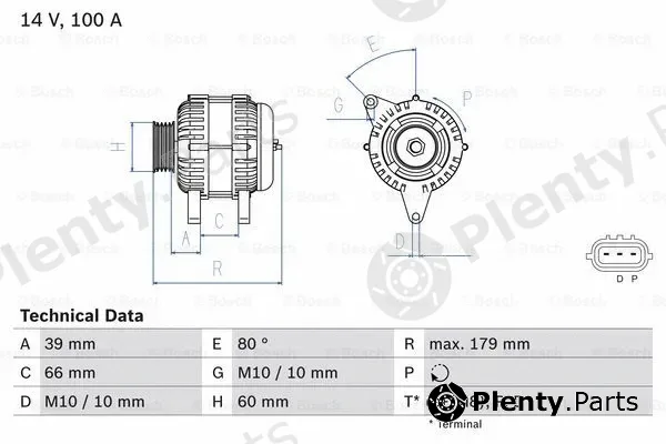 Bosch 0986083970 — Alternator