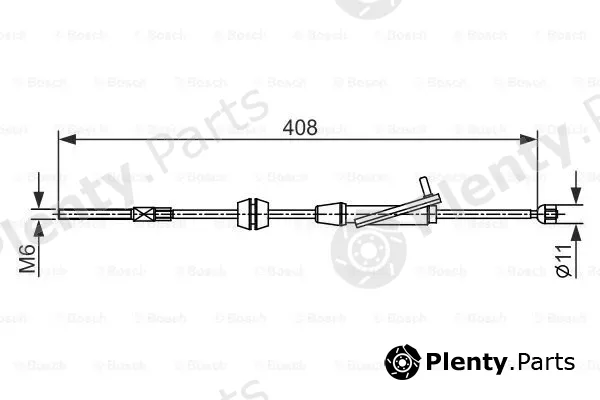 Bosch 1987482421 — Cable Pull, parking brake