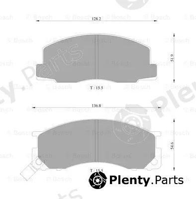 Bosch 0986AB2229 — Brake Pad Set, disc brake