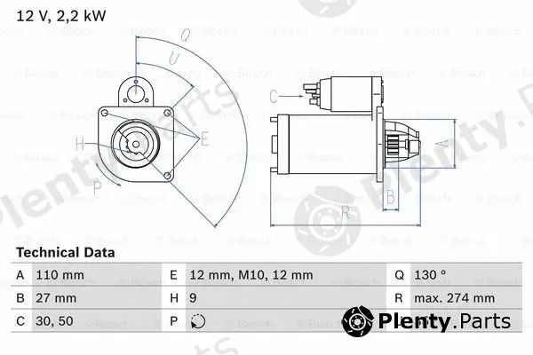 Bosch 0986017490 — Starter