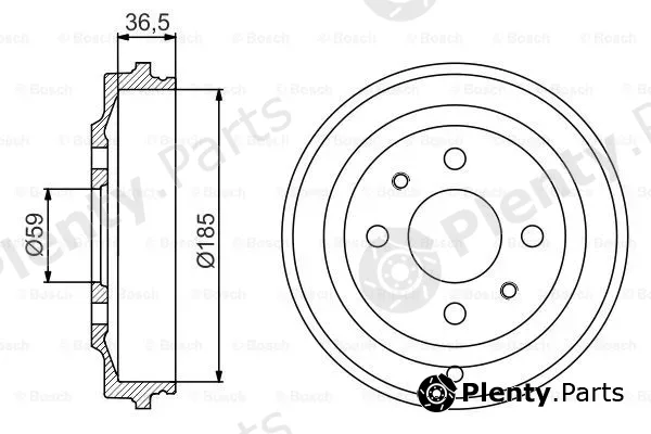 Bosch 0986477161 — Brake Drum