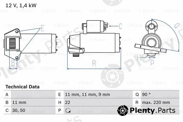 Bosch 0986022561 — Starter