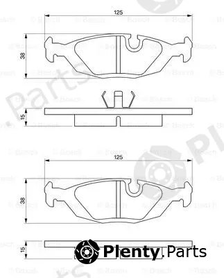 Bosch 0986460996 — Brake Pad Set, disc brake