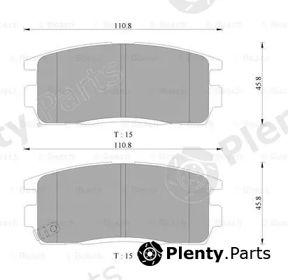 Bosch 0986AB3127 — Brake Pad Set, disc brake