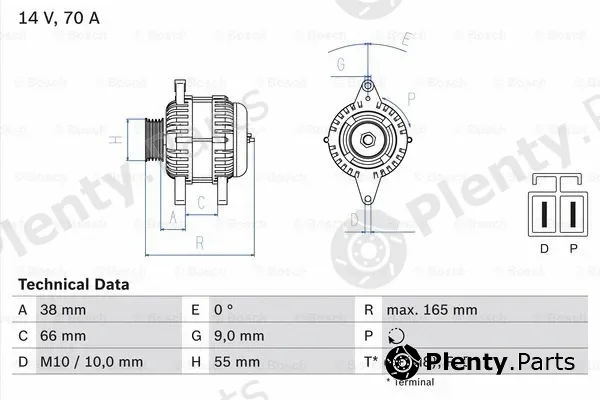 Bosch 0986045551 — Alternator