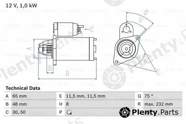 Bosch 0986023470 — Starter