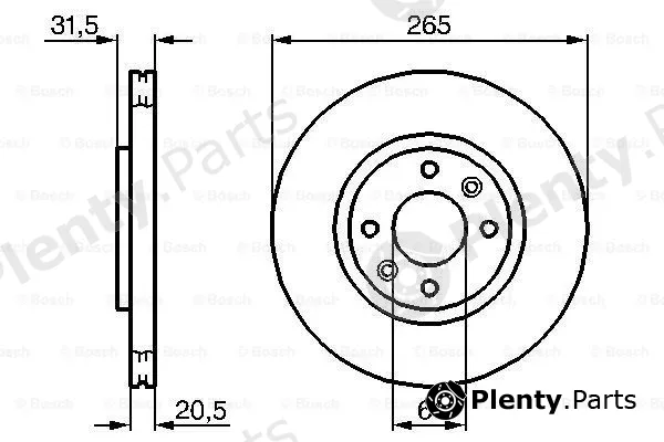 Bosch 0986478279 — Brake Disc