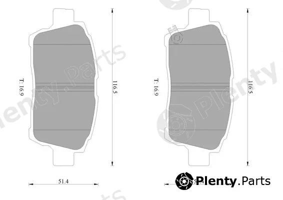 Bosch 0986AB1165 — Brake Pad Set, disc brake