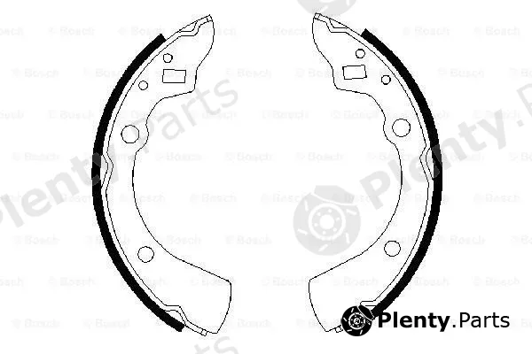 Bosch 0986487278 — Brake Shoe Set