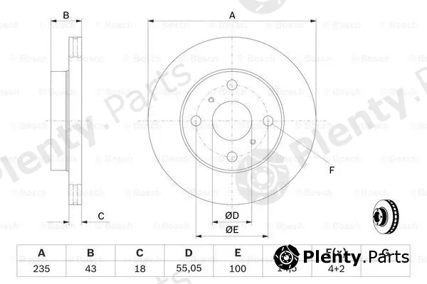 Bosch 0986479B92 — Brake Disc