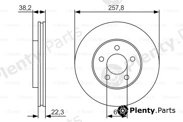 Bosch 0986479R56 — Brake Disc