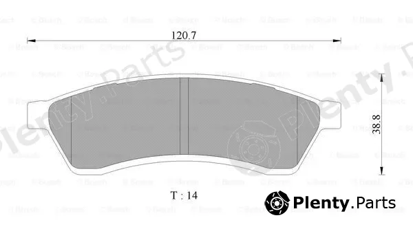 Bosch 0986AB3072 — Brake Pad Set, disc brake