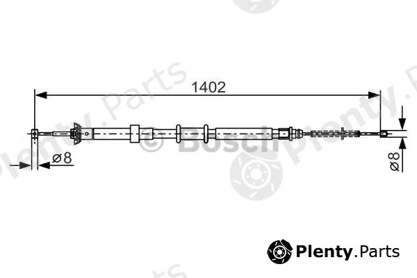 Bosch 1987482241 — Cable Pull, parking brake