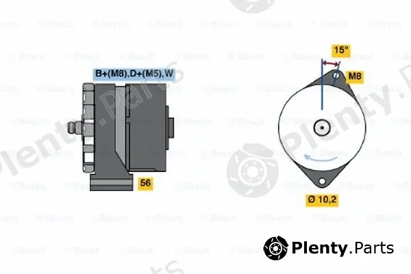 Bosch 0120489376 — Alternator