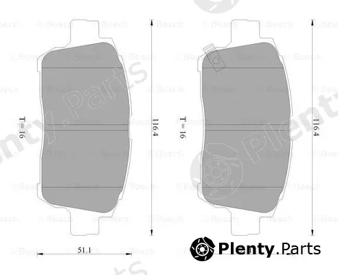 Bosch 0986AB2382 — Brake Pad Set, disc brake
