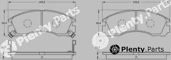 Bosch 0986BB0093 — Brake Pad Set, disc brake