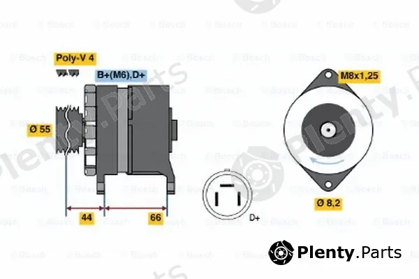 Bosch 0986038220 — Alternator