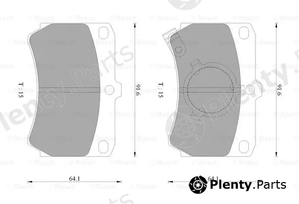 Bosch 0986AB9006 — Brake Pad Set, disc brake