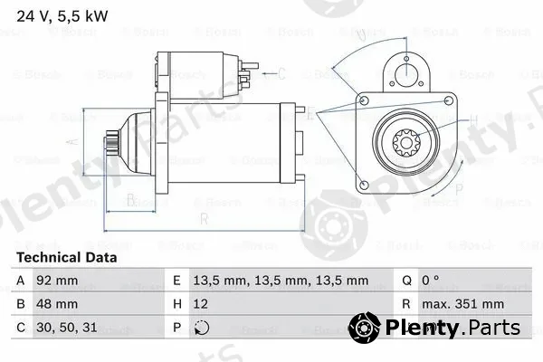 Bosch 0986023270 — Starter